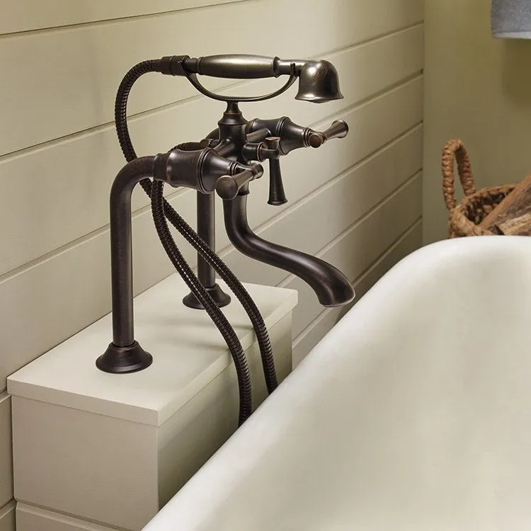 Replacement Two Handle Deck Mount Freestanding Tub Filler Risers