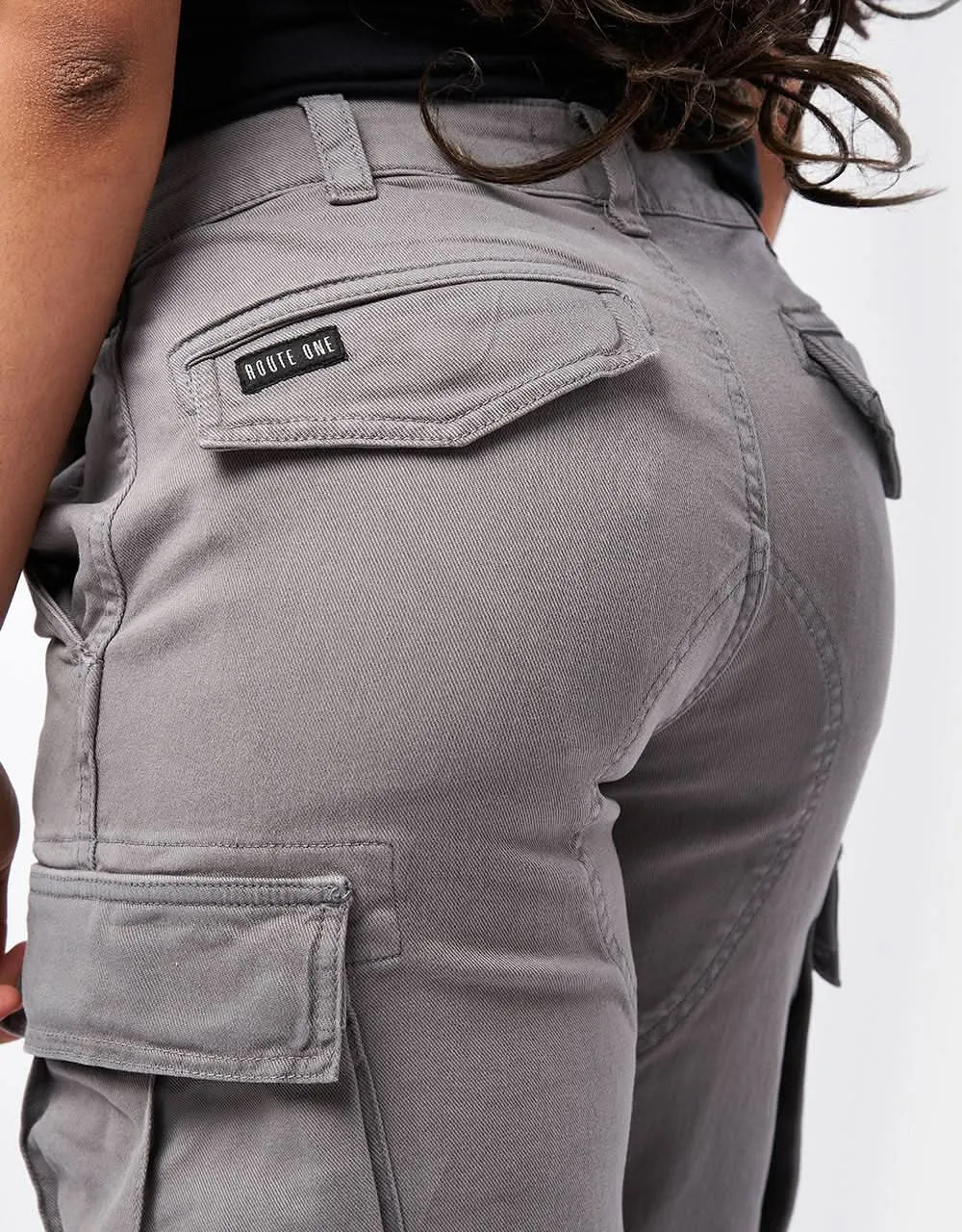 Route One Classic Cargo Pants - Charcoal