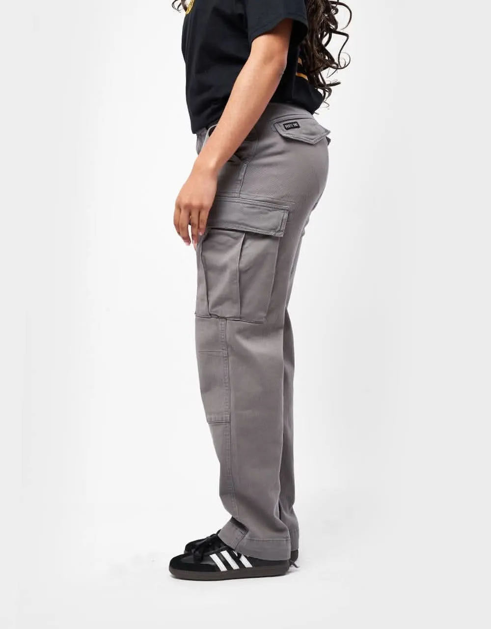 Route One Classic Cargo Pants - Charcoal