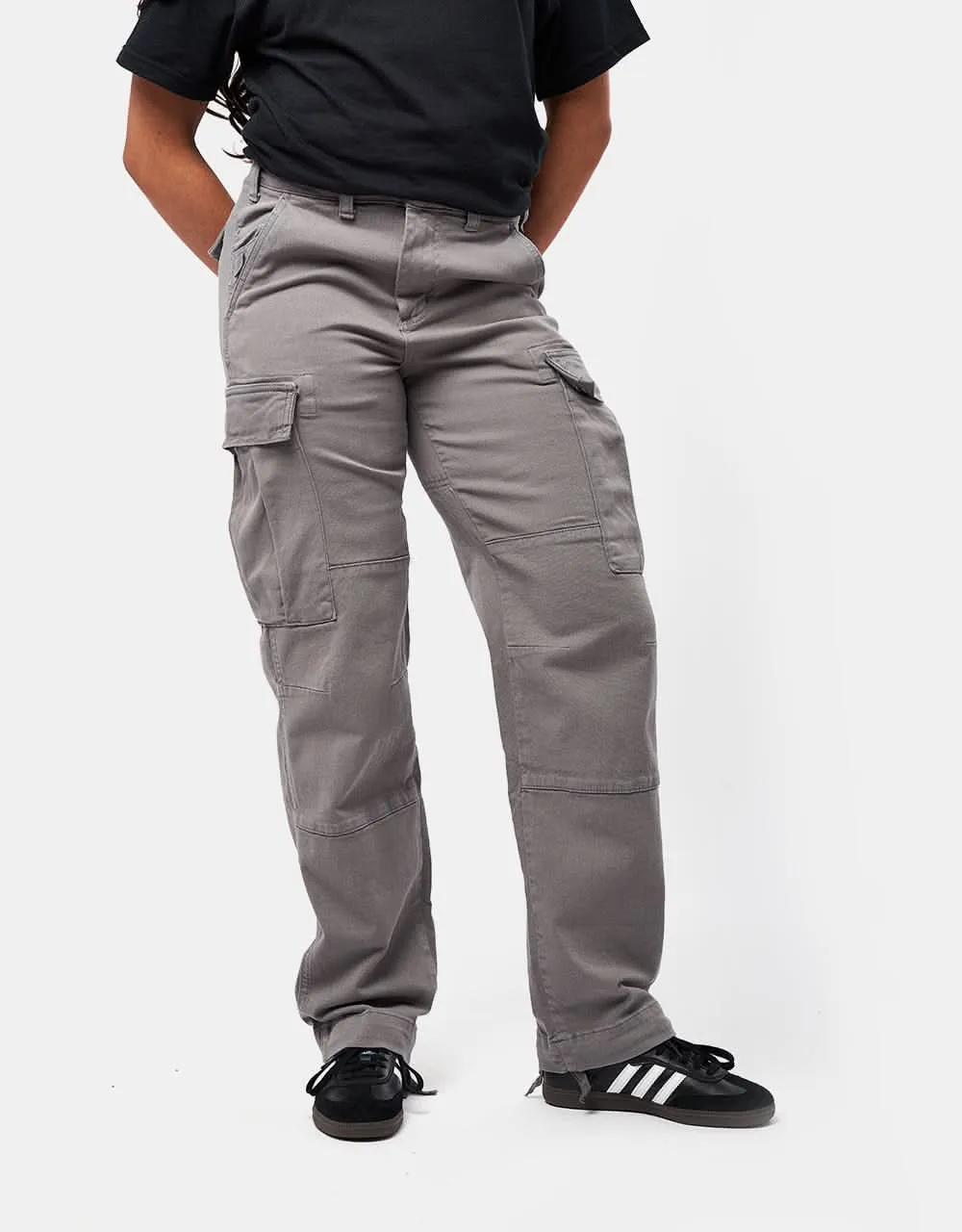 Route One Classic Cargo Pants - Charcoal