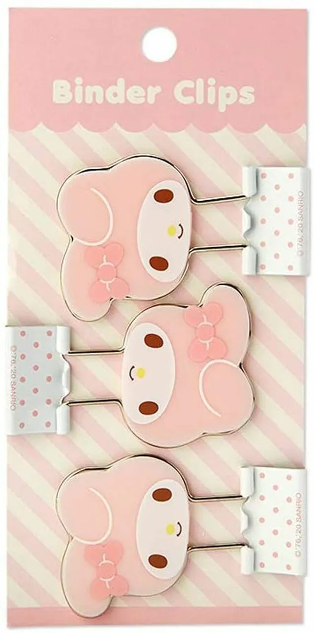 Sanrio Characters Binder Clips Set (Rare Find)