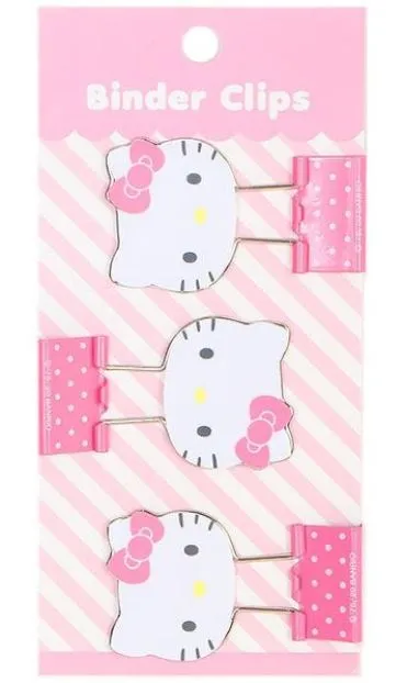 Sanrio Characters Binder Clips Set (Rare Find)