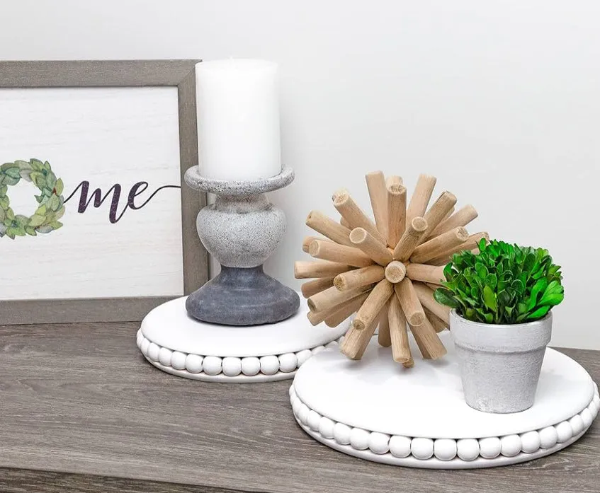 Set of Three Beaded Risers