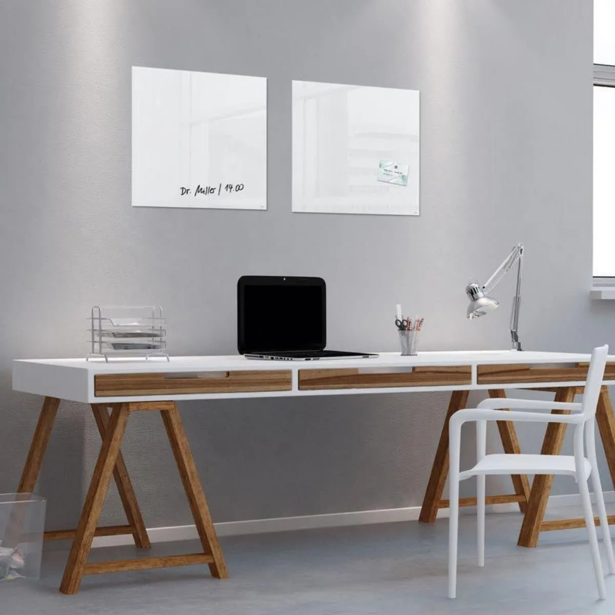 Sigel Magnetic Glass Board ARTVERUM,  48 x 48 cm, White