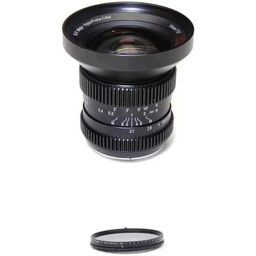 SLR Magic 10mm T2.1 HyperPrime Cine Lens with MFT Mount and 77mm Variable ND Kit