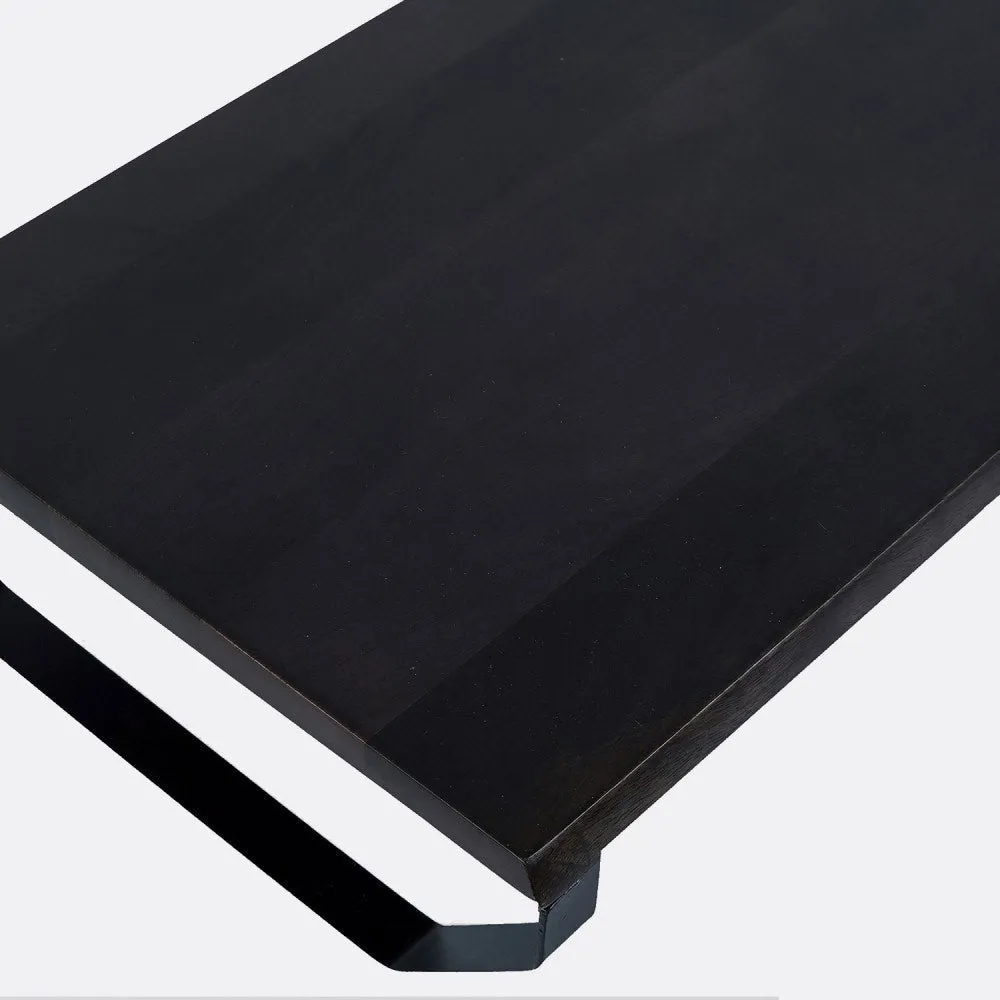 Solid Wood Charcoal Monitor Stand