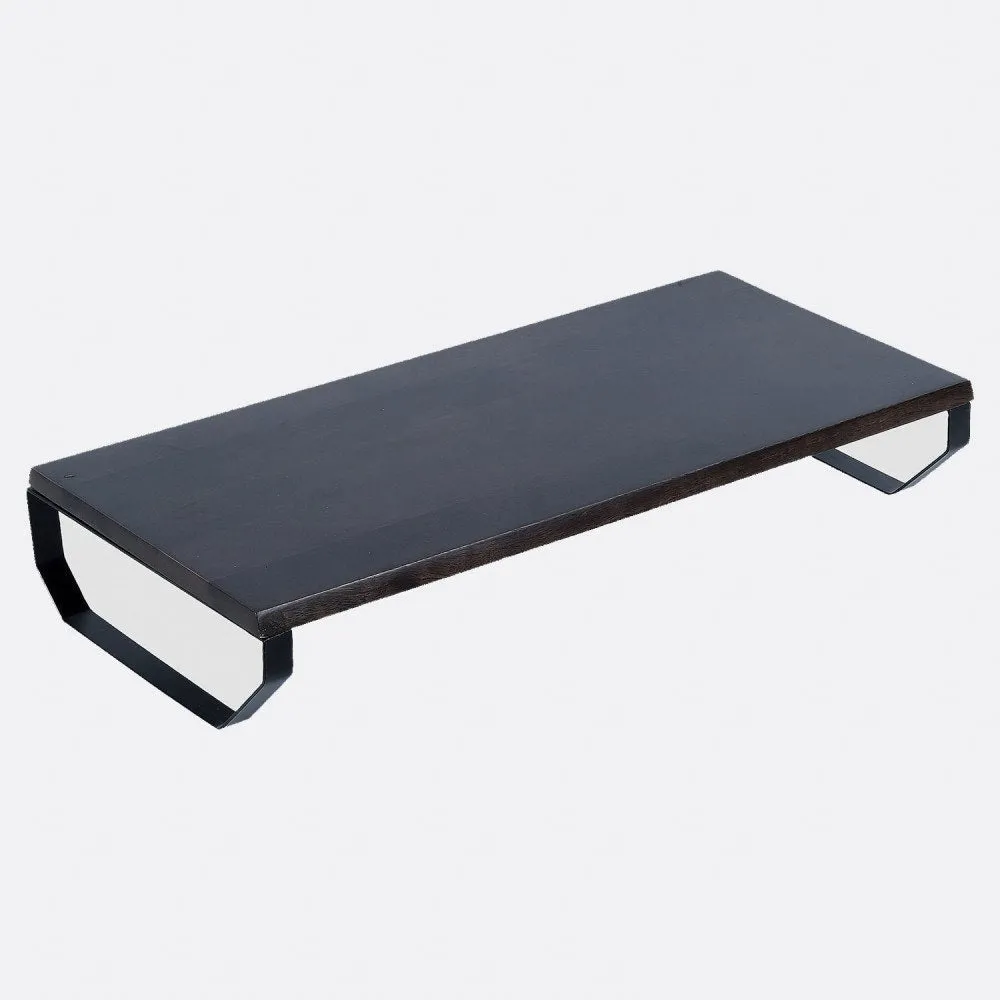 Solid Wood Charcoal Monitor Stand
