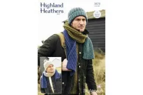 Stylecraft Highland Heathers Aran Pattern 9878