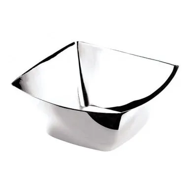 TABLETOP SQUARE BOWL, MIRROR FINISH