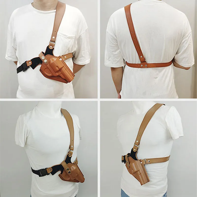 Tactical Leather Holster Outdoor Portable Crossbody Bag For Women Men