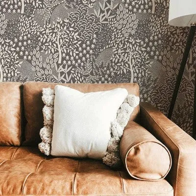 Tempaper & Co.® Woodland Fantasy Removable Peel and Stick Wallpaper, Mythical Gray, 28 sq. ft.