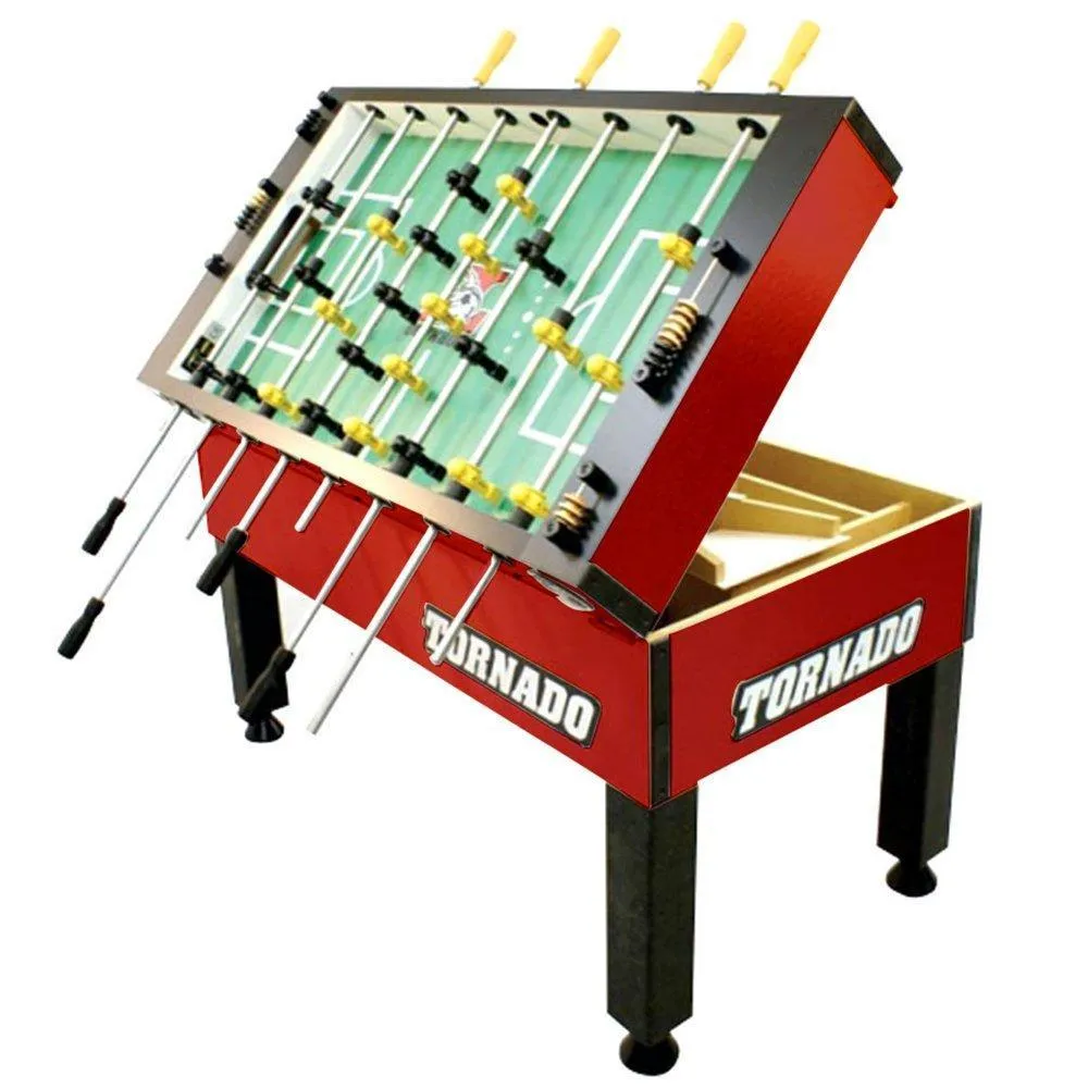 Tornado T-3000 Competition Foosball Table in Crimson Red