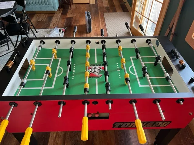 Tornado T-3000 Competition Foosball Table in Crimson Red