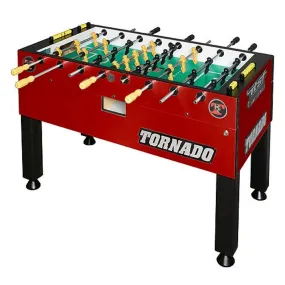 Tornado T-3000 Competition Foosball Table in Crimson Red