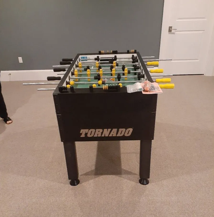 Tornado T-3000 Competition Foosball Table in Matte Black