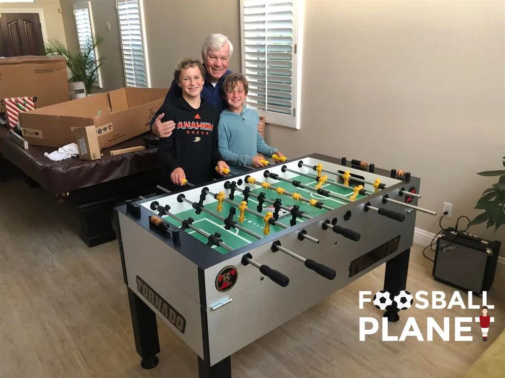 Tornado T-3000 Foosball Table In Silver (Coin)