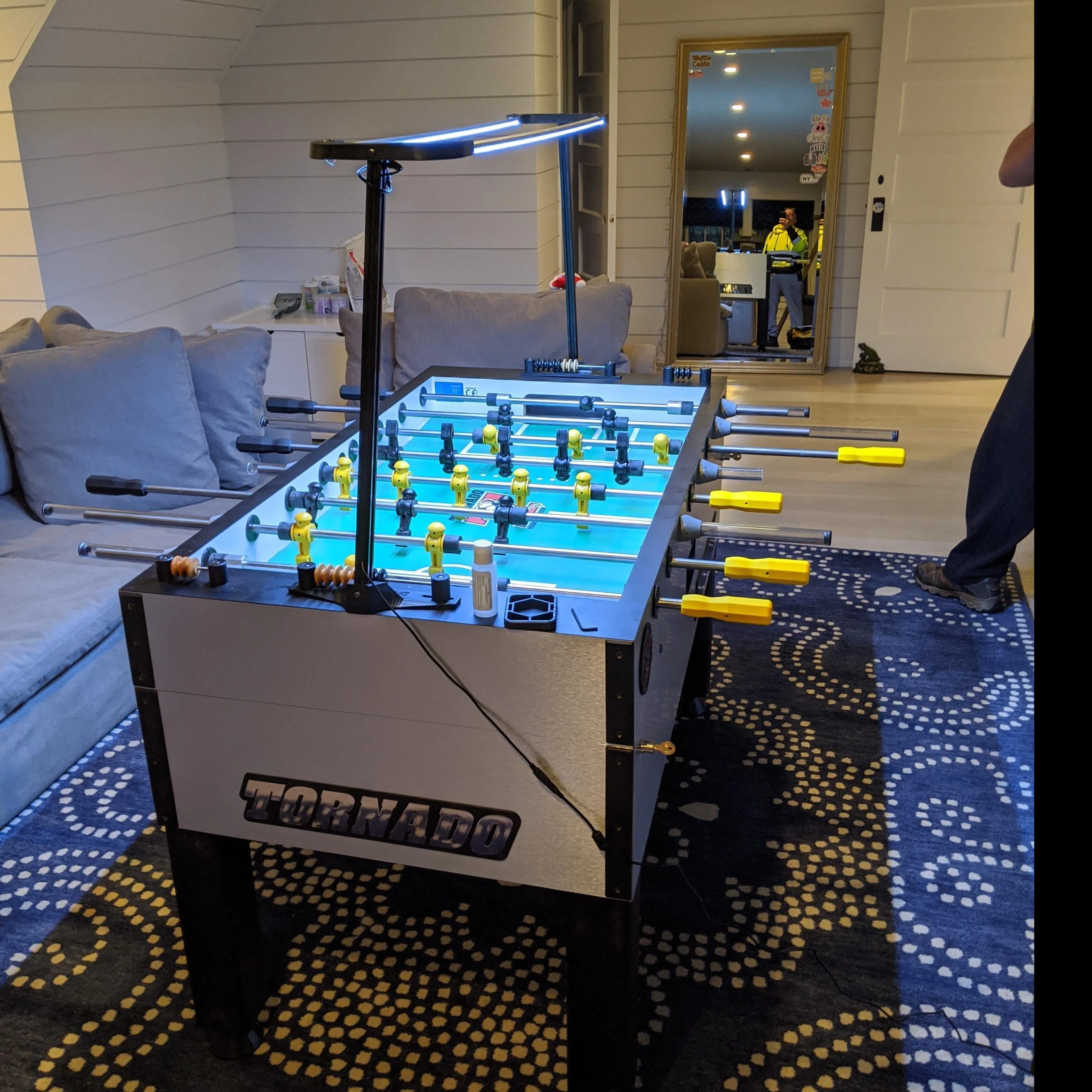 Tornado T-3000 Foosball Table In Silver (Coin)