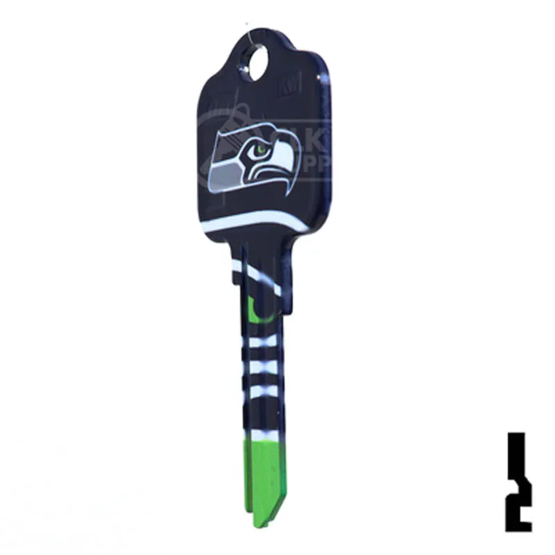 Uncut Key Blank | NFL Seahawks , Kwikset | KW1