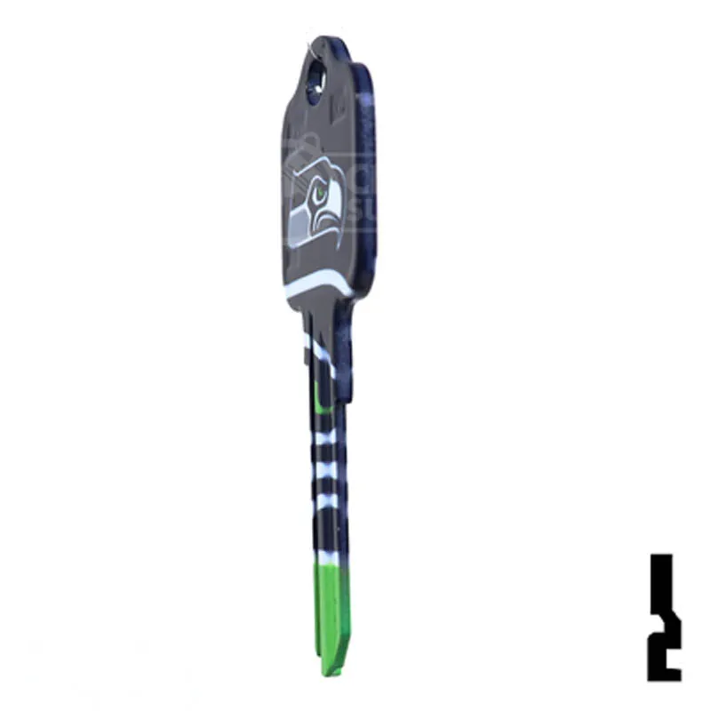 Uncut Key Blank | NFL Seahawks , Kwikset | KW1