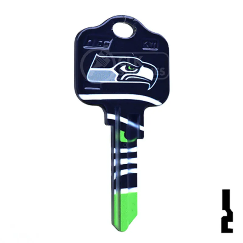 Uncut Key Blank | NFL Seahawks , Kwikset | KW1