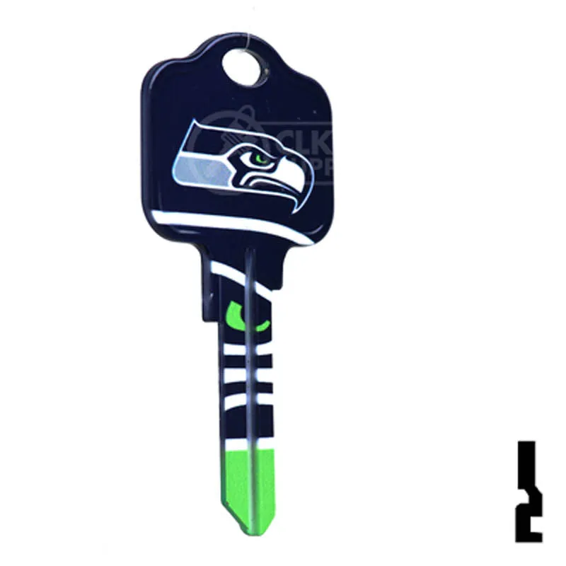 Uncut Key Blank | NFL Seahawks , Kwikset | KW1