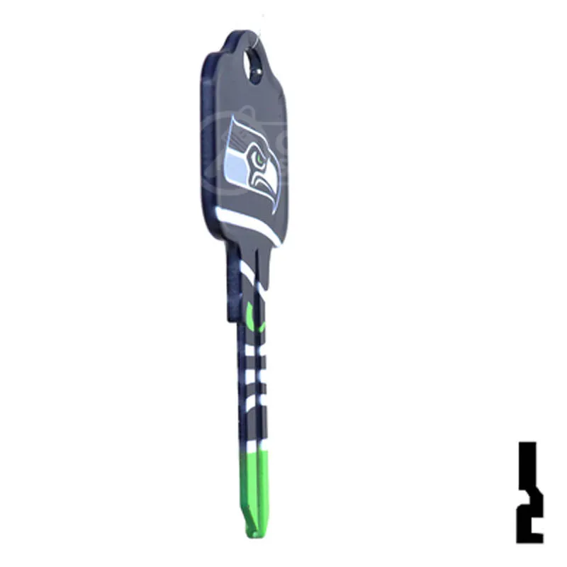 Uncut Key Blank | NFL Seahawks , Kwikset | KW1