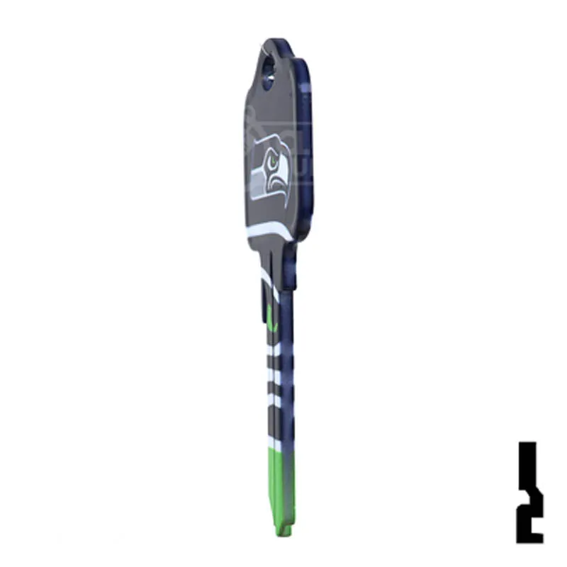 Uncut Key Blank | NFL Seahawks , Kwikset | KW1