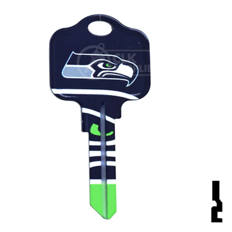 Uncut Key Blank | NFL Seahawks , Kwikset | KW1