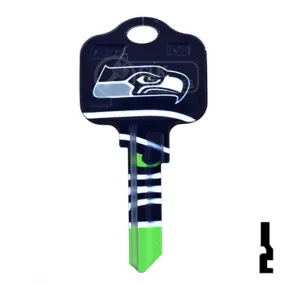 Uncut Key Blank | NFL Seahawks , Kwikset | KW1