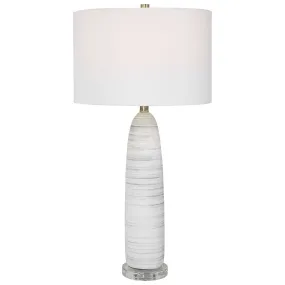 Uttermost Levadia Matte White Table Lamp