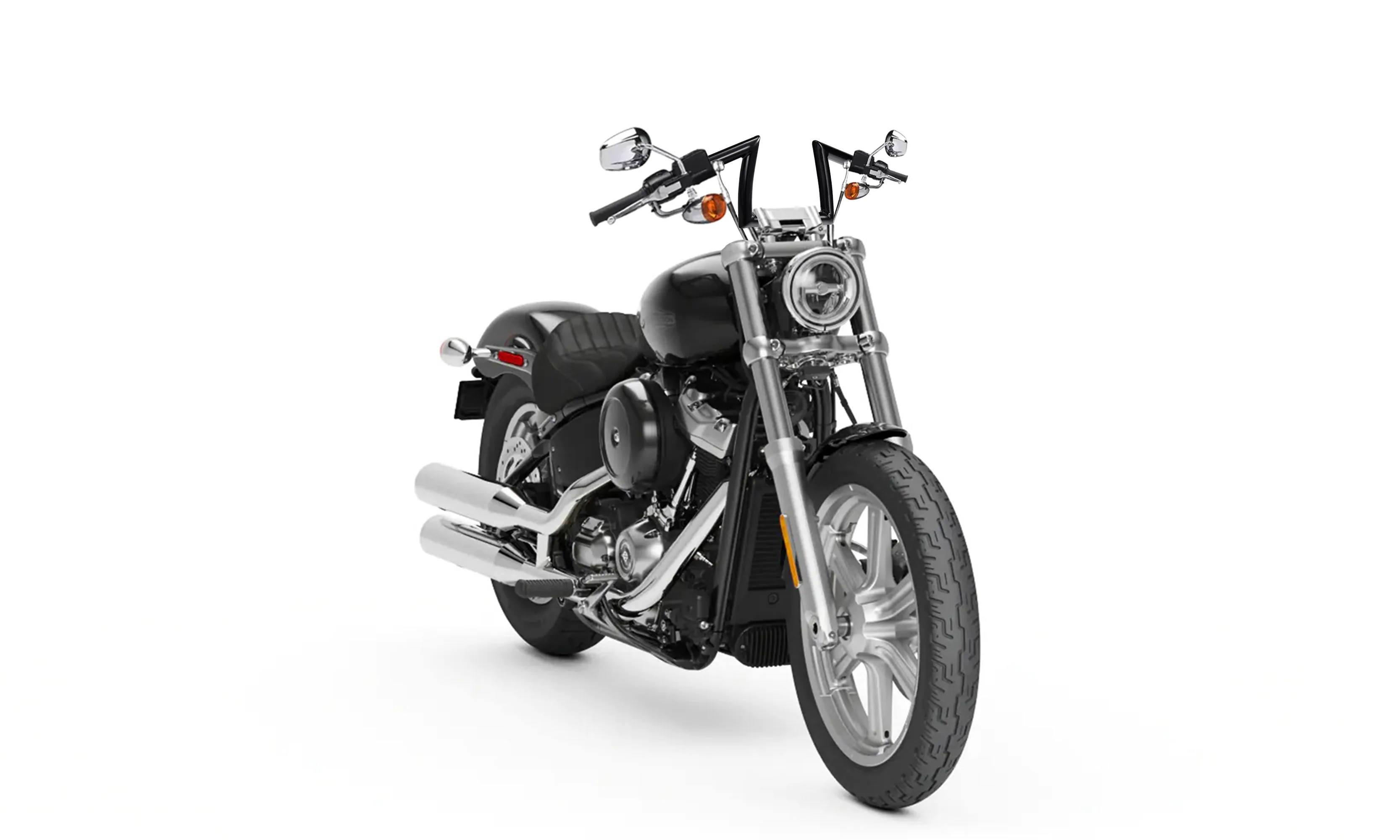 Viking Iron Born Z Handlebar For Harley Softail Standard FXST/I EFI Gloss Black