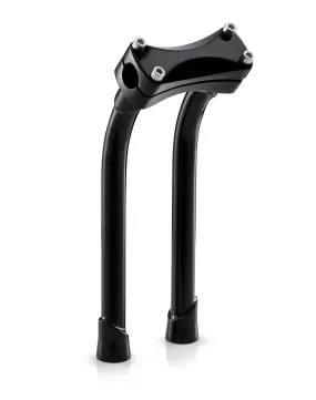 Viking Warlock 12" Pullback Handlebar Risers for Harley Dyna Street Bob FXDB/I Gloss Black