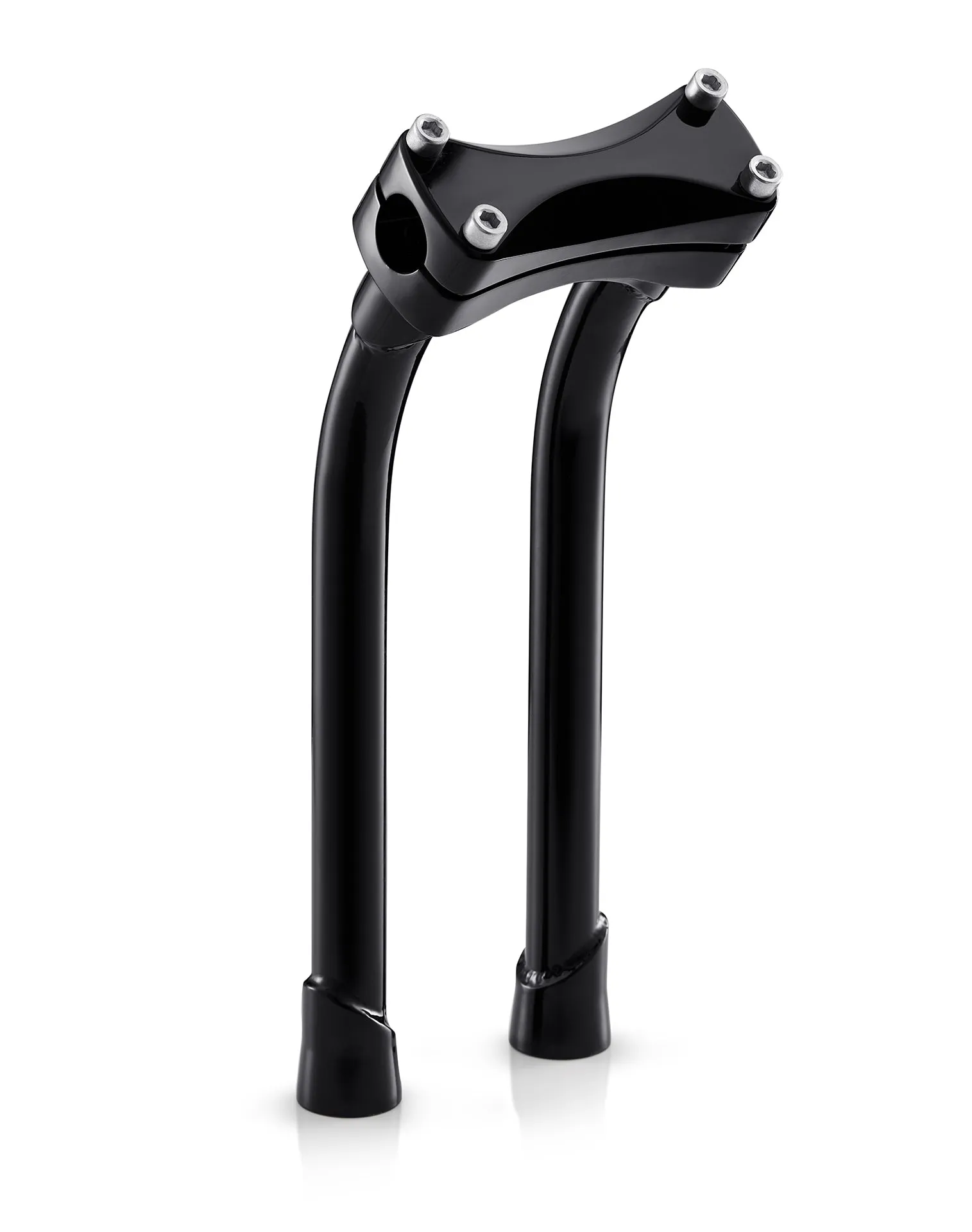 Viking Warlock 12" Pullback Handlebar Risers for Harley Dyna Street Bob FXDB/I Gloss Black