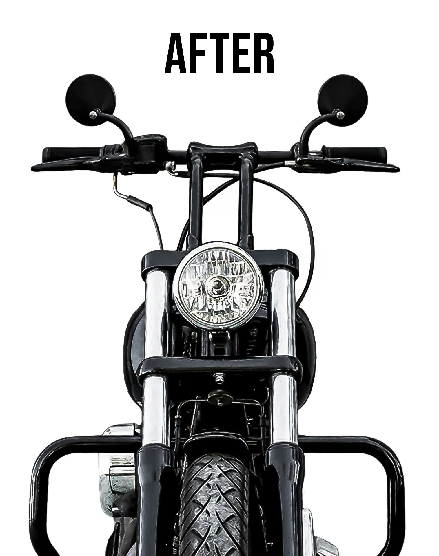 Viking Warlock 12" Pullback Handlebar Risers for Harley Dyna Street Bob FXDB/I Gloss Black