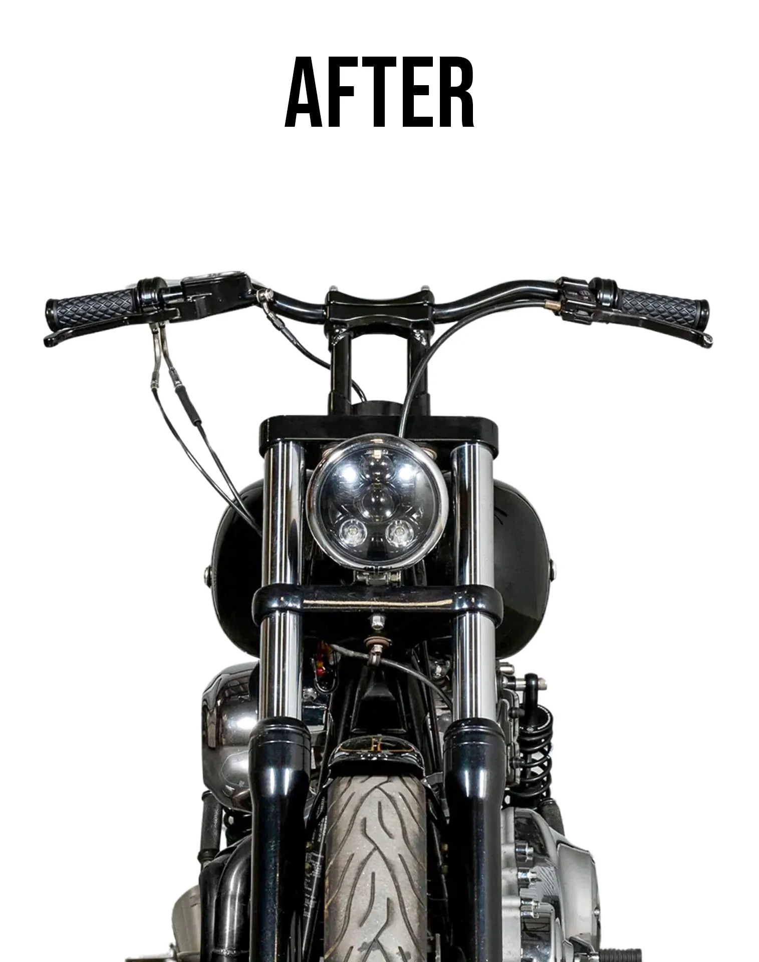 Viking Warlock 6" Handlebar Risers for Harley Dyna Low Rider FXDL/I Gloss Black
