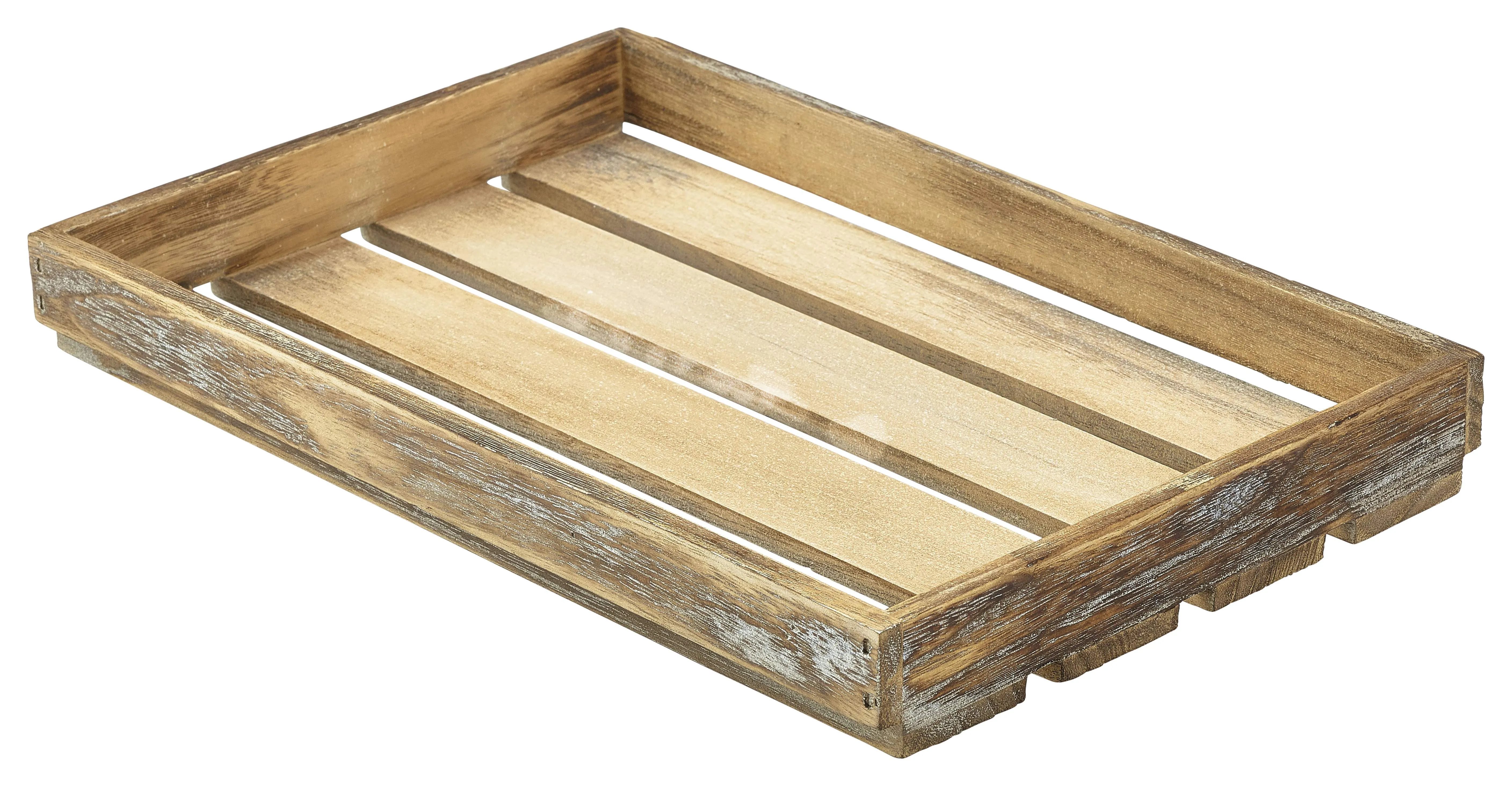 Wooden Crate Dark Rustic Finish 35 x 23 x 4cm