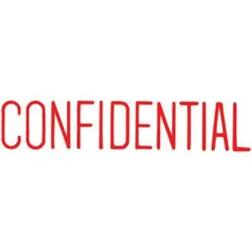 Xstamper CC-BN 1130 Message Stamp Confidential Red