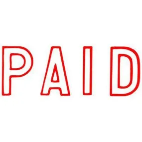 Xstamper Cx-Bn 1005 Message Stamp Paid Red