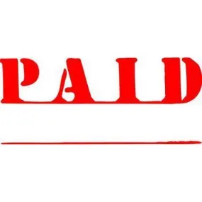 Xstamper Cx-Bn 1221 Message Stamp Paid Red