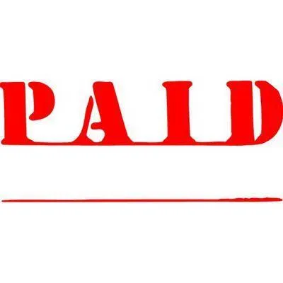 Xstamper Cx-Bn 1221 Message Stamp Paid Red