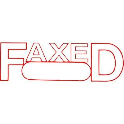 Xstamper Cx-Bn 1350 Message Stamp Faxed/Date Red