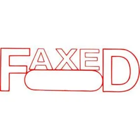 Xstamper Cx-Bn 1350 Message Stamp Faxed/Date Red