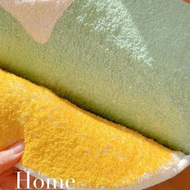 Yeknu Bedside Floor Mat Bedroom Carpet Green Bed End Long Strip Mats Soft Comfortable Home Decoration Rug Non-slip Alfombra Dormitorio